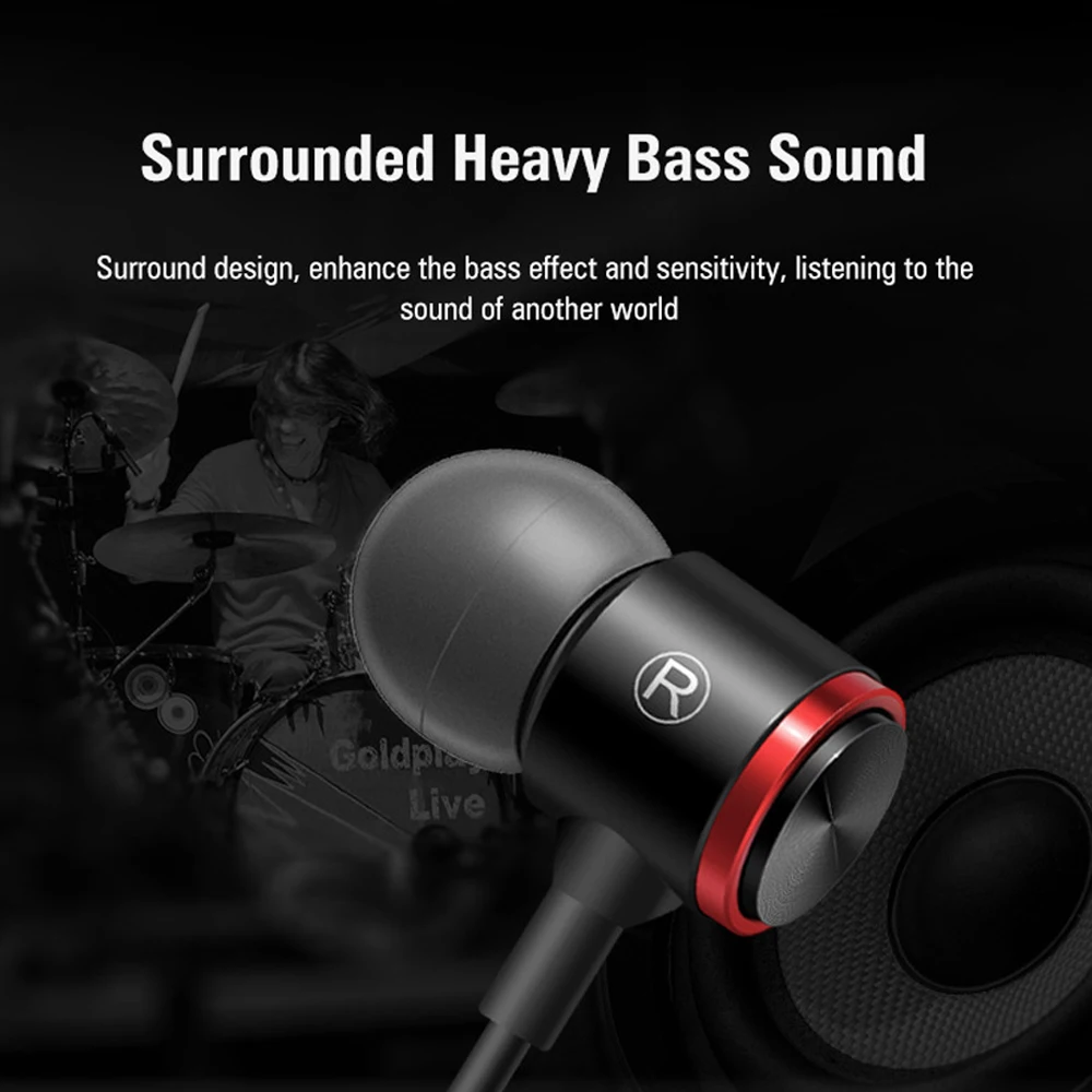 S320 Stereo Bass Headset in-ear 3.5mm Wired Headset With Microphone is Suitable for iPhone Xiaomi Samsung Huawei Mobile Phones