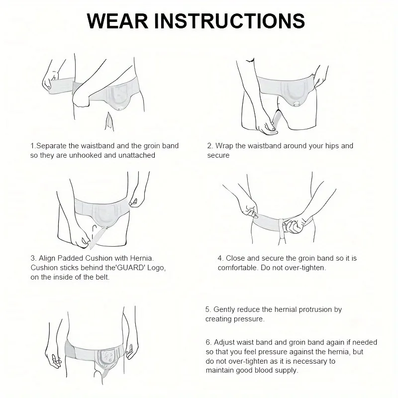 Hernia Belt Truss For Inguinal Sports Hernia Support Pain Relief Recovery Strap 6