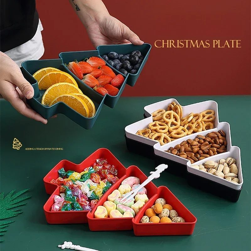 Christmas party decorations Christmas Tree Fruit Plate Party Decorations For Home