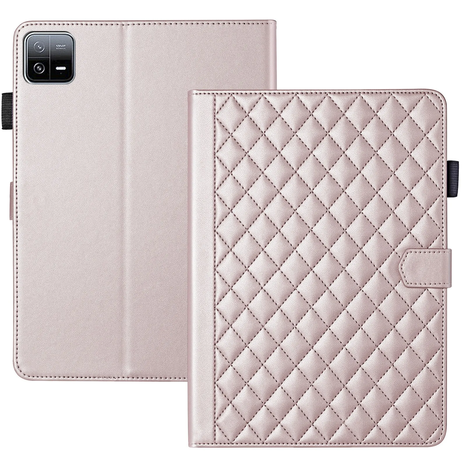Elegant Fashion Plaid PU Leather Stand Cover Case
