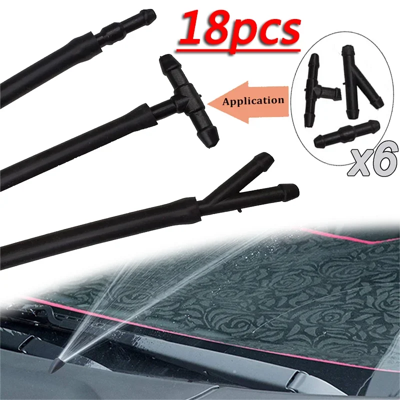 

Wiper Spray Pipe Joint T Y I Car Windscreen Washing Water Tube Connecter 3 Types Wiper Cleaning Water Hose Tube Joint