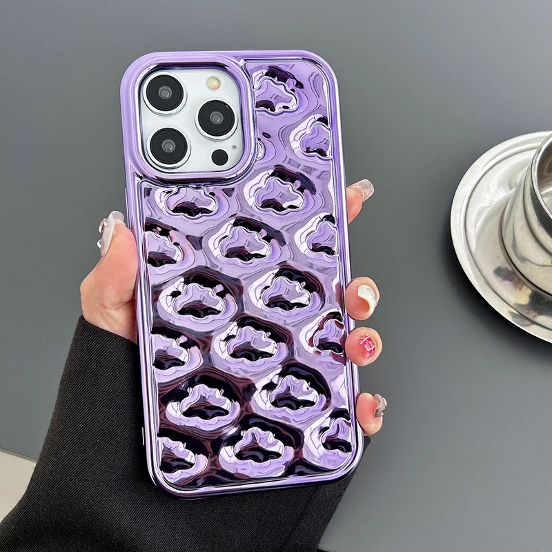 Cute 3D Clouds Soft Silicone Case For iPhone