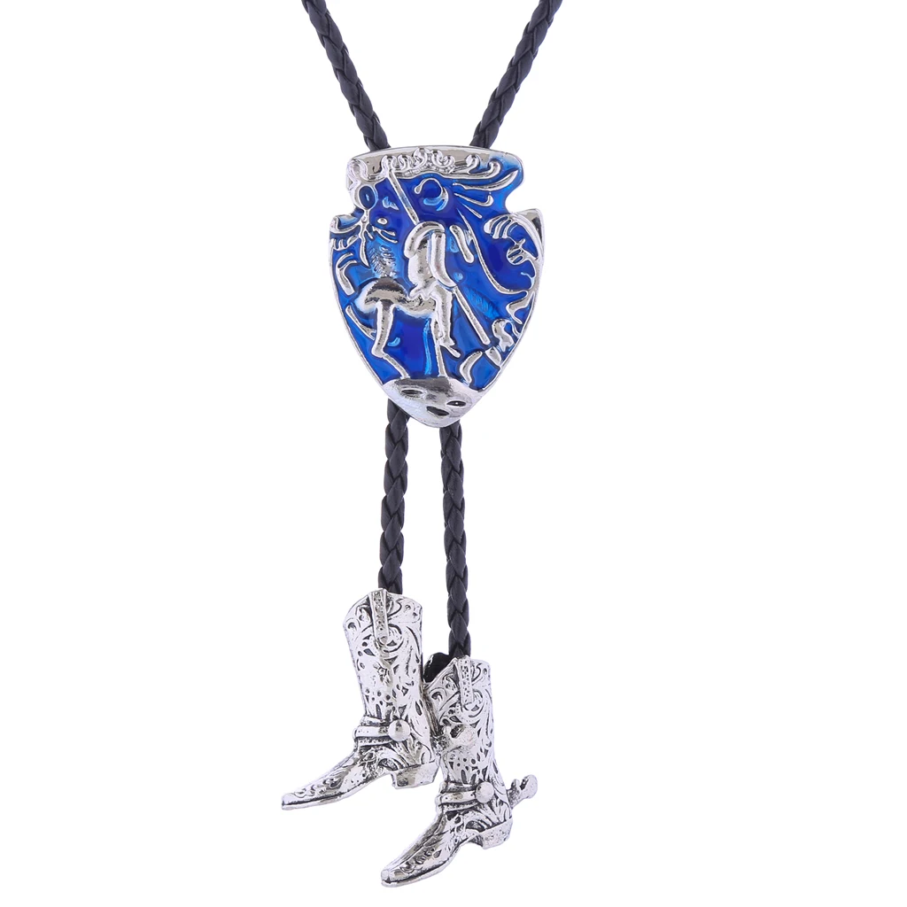 

Indian knight boot national wind Bolo Tie