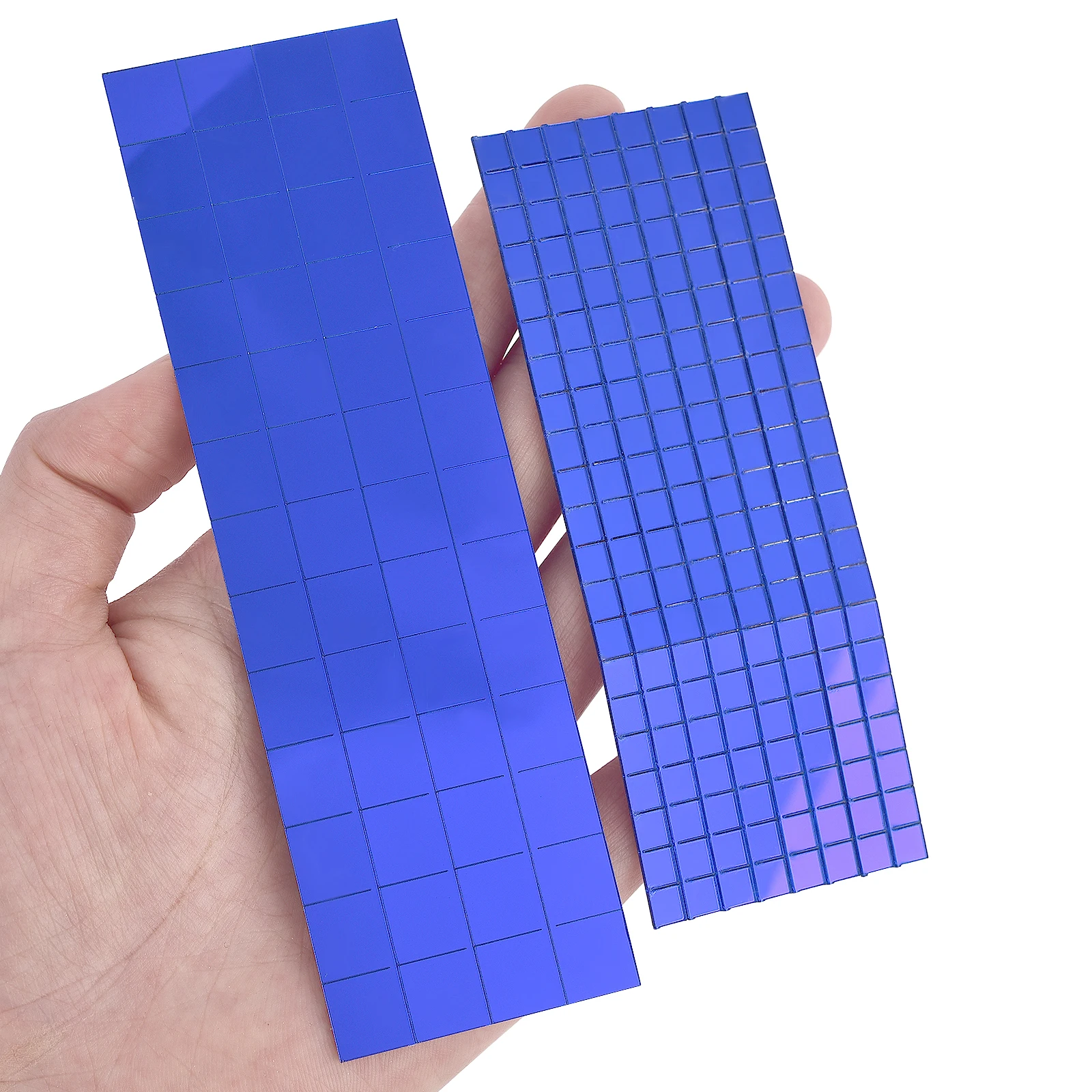 Mini Square Mirrors Mosaic Tiles - Self-Adhesive Real Glass for DIY Crafts & Home Decoration
