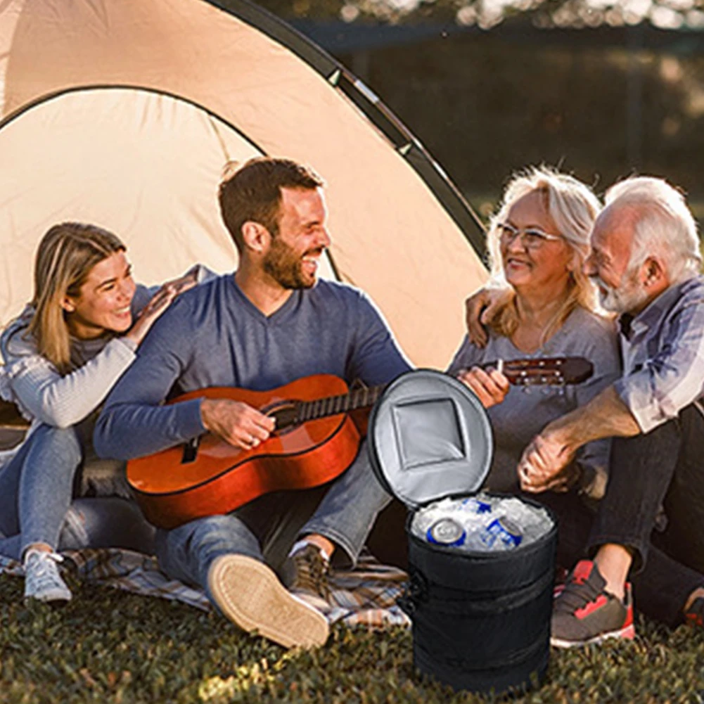 Description Picture 5 of itemGolf Cart Cooler Bag Food Delivery Bag Multifunctional Insulated Cooler Bag Zipper Closure Large Capacity for Camping Picnic