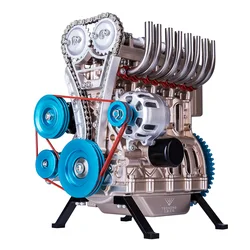 TECHING 4 cylinders Engine Mini Inline Metal Engine Science Physics Toys Education Model