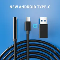 Caméra Endoscope TYPE-C IP67 Étanche 6 gible Réglable USB Android Flexible Inspection Borescope Caméras pour Téléphone PC 7.0MM 5