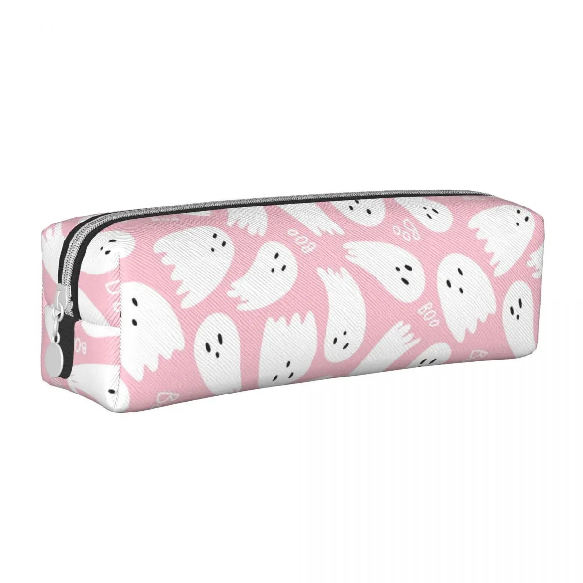 

Fashion Pink Cute Ghosts Pencil Cases Halloween Pencil Pouch Pen Box for Girls Boys Big Capacity Bag Students School Stationery