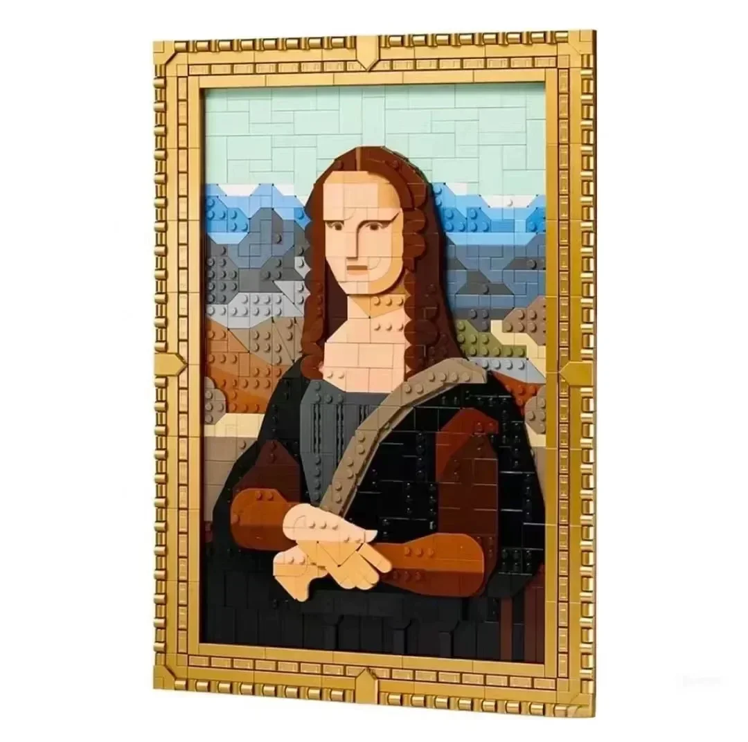 Art Building Blocks Toys 31213 Mona Lisa 3D Model Assemble Bricks Toys Children Toys