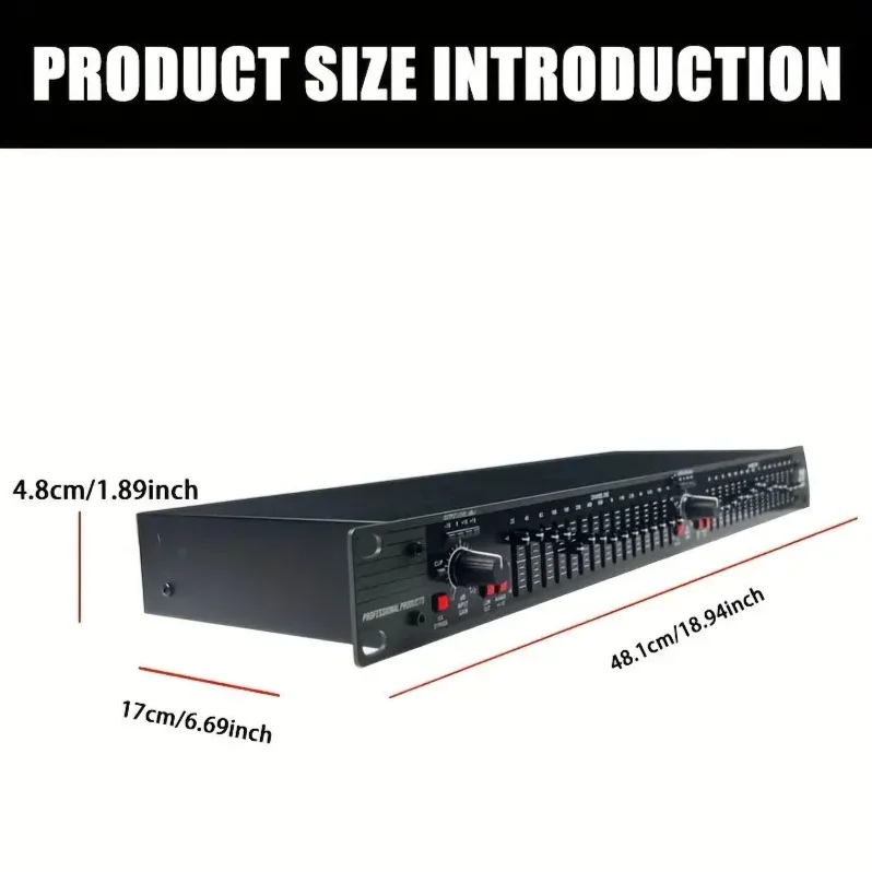 EQ215 Professional Audio Equalizer Boost Your Audio With US Plug Precision Tuning Ideal For Studios Live Performances
