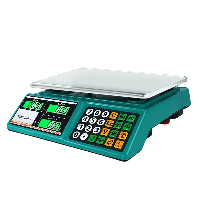 66LB Digital Weight Price Scale Electronic Price Computing Scale LCD Digital Commercial Retail Food Meat Weight Scales