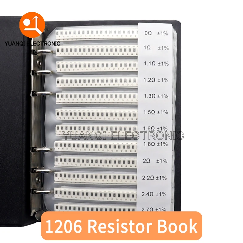 1206 1% SMD Chip Resistor Sample Book 1/4W 170values Resistance Assorted Kit 0R-10M ohm