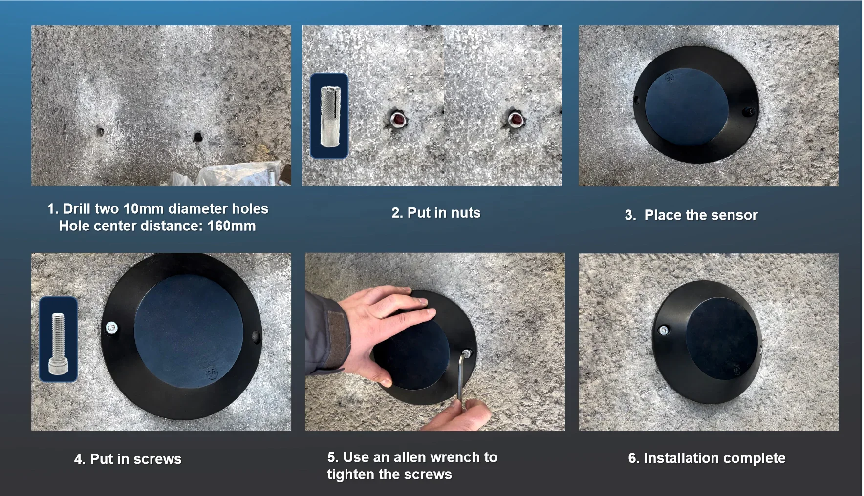 딩텍 DO202 스마트 NB-IoT 로라완 무선 주차장 센서 ABS 소재 차량 감지기 IP 무선 TCP 네트워킹