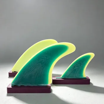 Pinne per Tavola da Surf FUT, Set di 3 Pinne Professionali, Pinne Multistrato Laminato, Durevoli e Antiscivolo