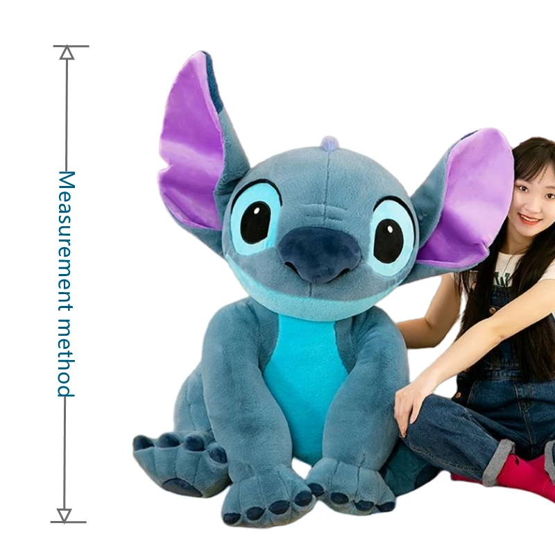 Disney Tamanho Grande Lilo & Stitch Plush Kawaii Boneca Desenho Animado  Animal Dormindopillow Softmaterial Brinquedo Para Crianças Presente Menina  NXKC - Escorrega o Preço