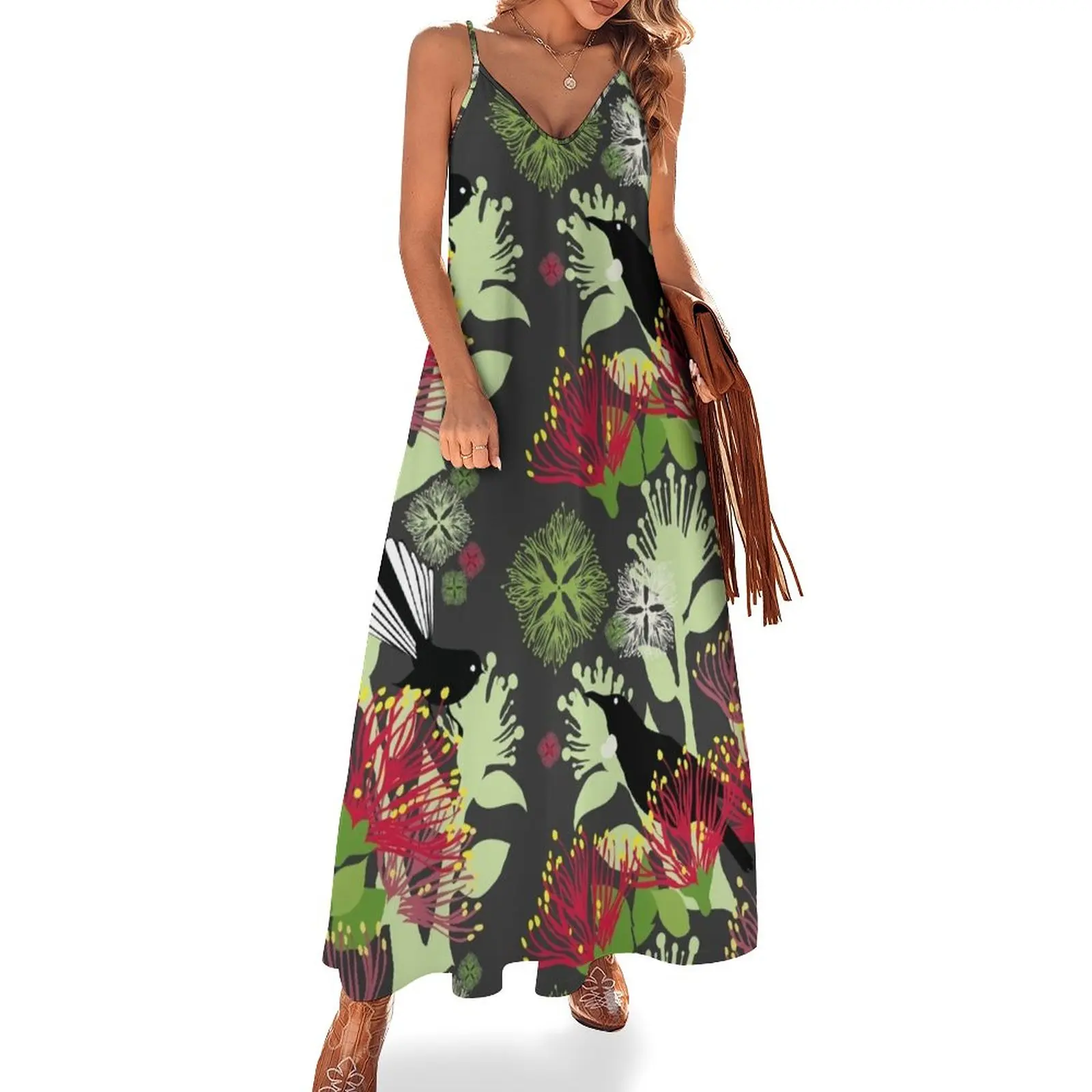 

Kiwi Christmas Sleeveless Dress elegant women's sets Dresses