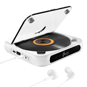 KC918 CD Player - Portable Bluetooth Speaker, LED Screen, Stereo Player, HIFI Sound Quali, Built in 2000mAH Rechargeable Battery 1
