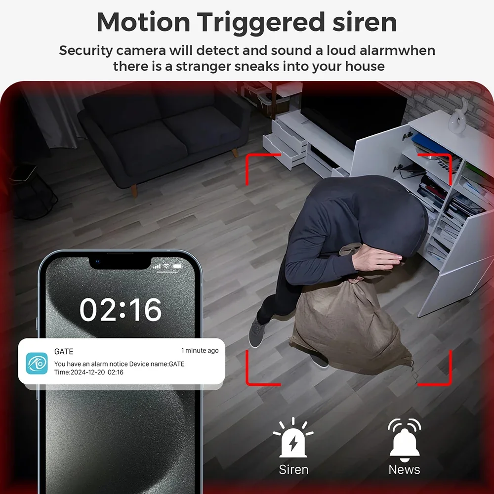 Mini telecamera HD 1080P modulo fai da te telecamera WiFi videoregistratore rilevamento del movimento videocamera di sorveglianz - immagine 3