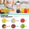 600ml Portable Mini Blender,USB Rechargeable Small Smoothie Blender,Large Capacity Travel Blender Portable Smoothies,Blends Ice 3
