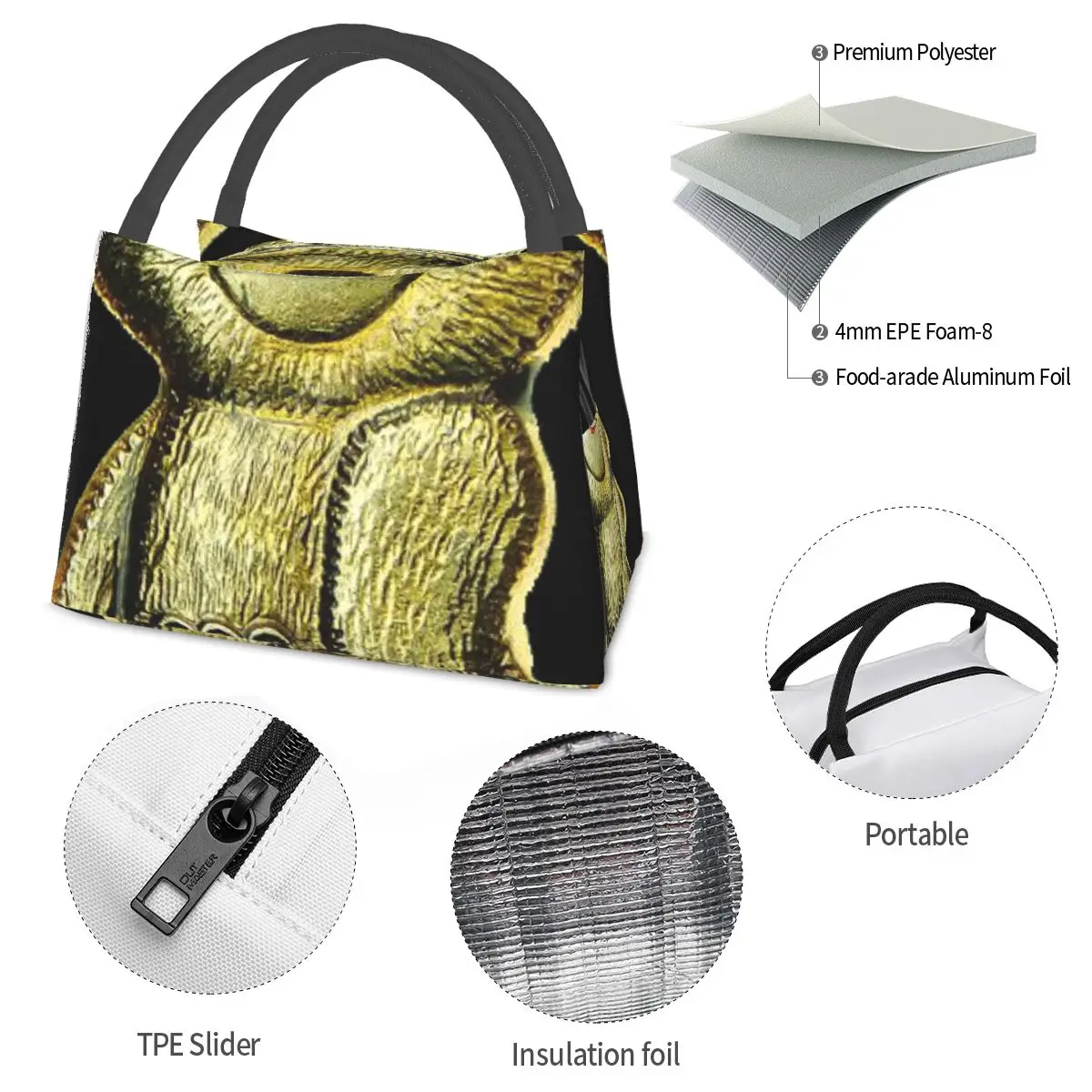 Bear Of USSR Portable insulation bag for Cooler Thermal Food Office Pinic Container