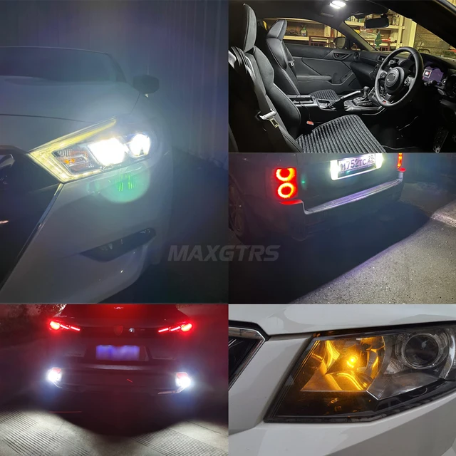 2x W5W T10 LED CANBUS No Error 5W5 12V Car Interior Side Light 194 3030 Auto Front Clearance Side Marker Light Reverse Bulb 6