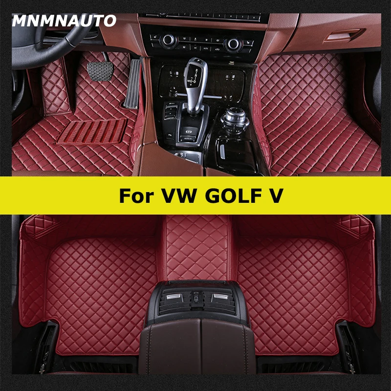 MNMNAUTO 맞춤형 자동차 바닥 매트, VW 골프 IV V 1997-2008 4th 5th 용, 자동차 카펫 발 코체 액세서리