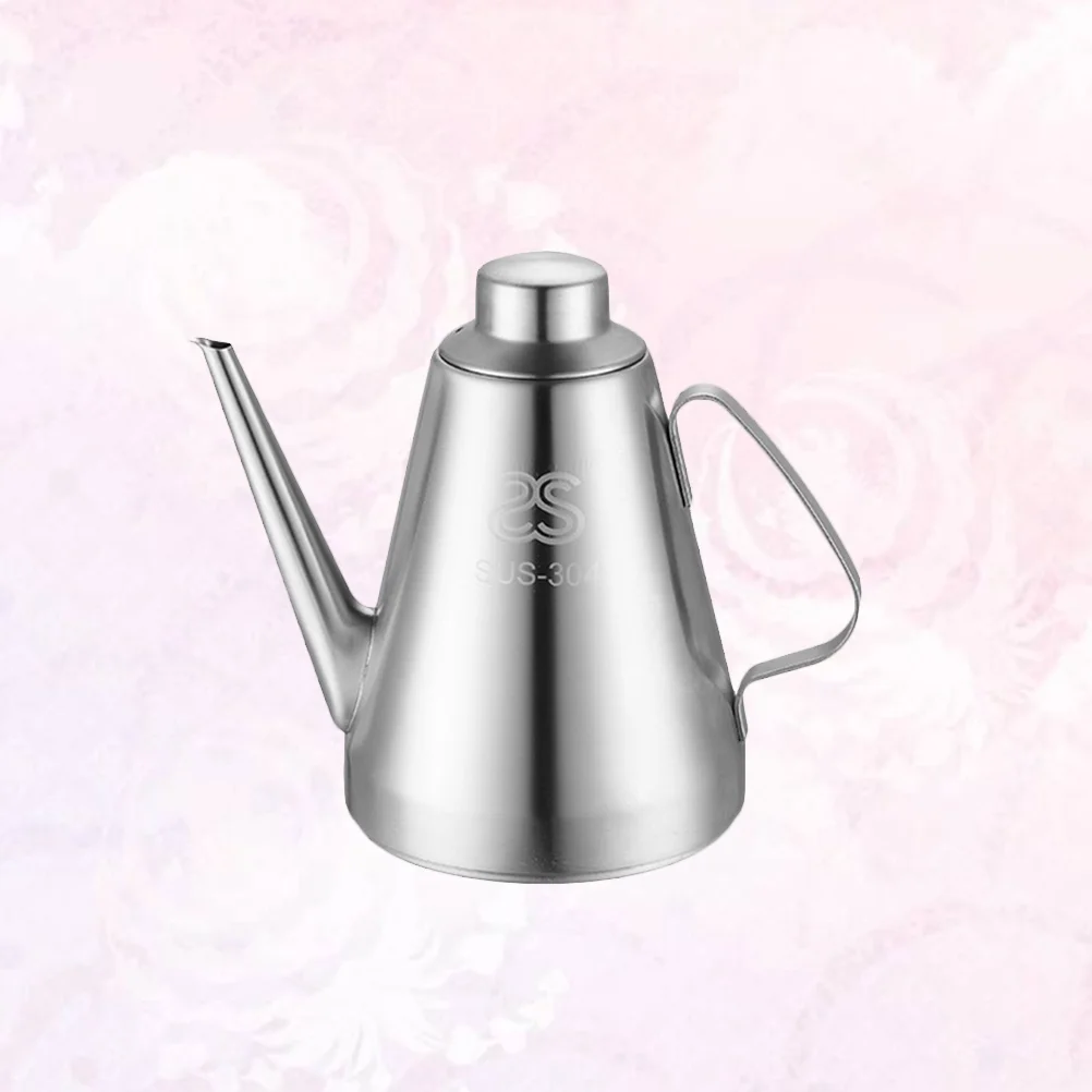 

Oil Bottle Dispenser Vinegar Olive Pot Sauce Container Can Storage Drizzler Kitchen Cooking Bottles Pourer Stainless Jar