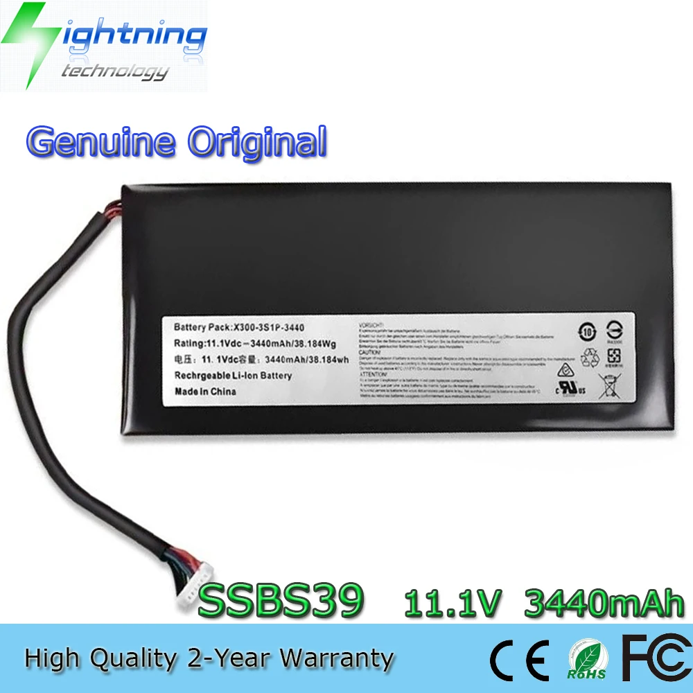 Новый оригинальный SSBS39 11,1 В 3440 мАч аккумулятор для ноутбука Hasee UI41B UI43 UI43R UI45 UI47 X300S Benq X41