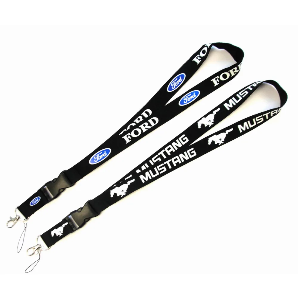 Car Keyring Key Chain Ring For Ford Mustang Styling Accessories Racing Sport Lanyard Keychain Id