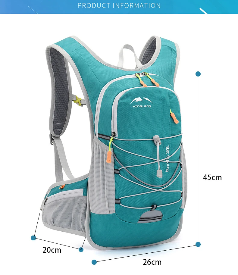Description Picture 3 of itemMen's Lightweight Sports Backpack Outdoor 20L Mountaineering Waterproof Riding Bike Backpack Women's Running Cycling Water Bag