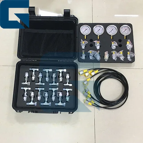 

Excavator Fuel Hydraulic Pressure Gauge, Pressure Gas Pressure Portable Test Kit