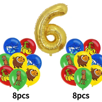 Tung Tung Tung Sahur Tralalo Decorazione festa di compleanno Palloncini Brainrot italiani Cake Topper Banner Sfondo Decorazioni per la casa 1