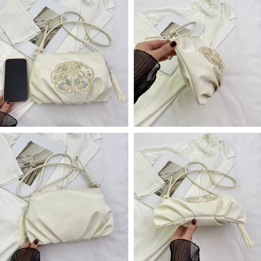 Package Satchel Soft Embroidery Bag Fashion Chinese Style Tote Bag Large Capacity Handbags Purses and Handbags Bolso Mujer 2026