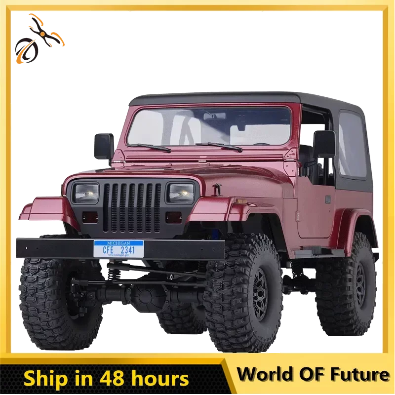 

New FMS 1/10 Mashigan RC Car Rock Crawler RS Red 4WD Climbing Scale Retro Vehicle Adult Kids Christmas Gift Adventurer Toys 1:10