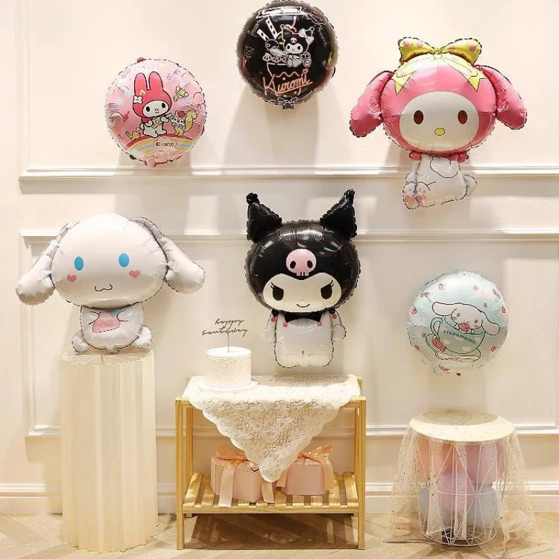 

Sanrios Balloon Kuromi My Melody Cinnamoroll Foil Balloons for Birthday Party Decorations Kids Girl Birthday Gifts