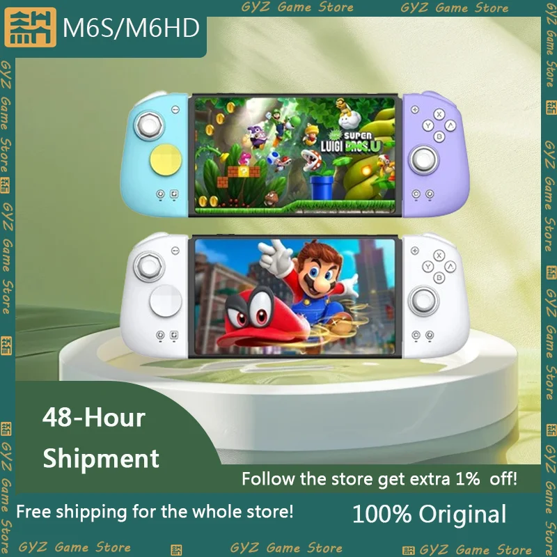 

MOBAPAD M6S/M6 HD Gemini 2 Bluetooth Game Controller,Joypad with Hall Joystick Left Right Handle Grip Console for Switch NS OLED