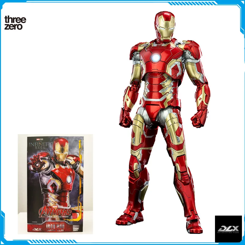 

In Stock Threezero DLX Marvel Iron Man MK43 1/12 Original Anime Figure Model Toys for Boys Action Figures Collection Doll Pvc