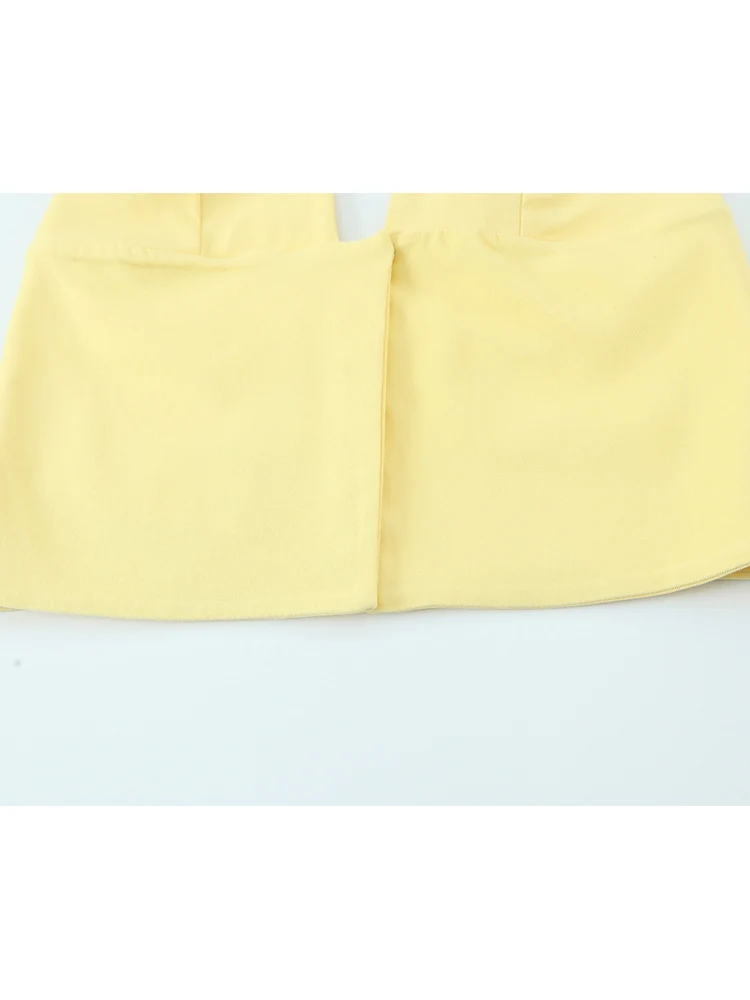 TFMLN New Halter Neck Sexy Tops For Ladies Solid Basic Clubwear Fashion Slim Backless Women Vintage Fashion Short  Streetwear