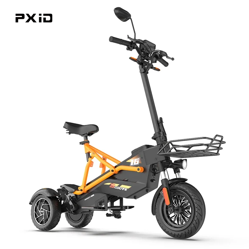 Electric 3 Wheel Scooter Adult Off Road 3 Wheel Electric Scooter Adult PXID F2 Dual Motor