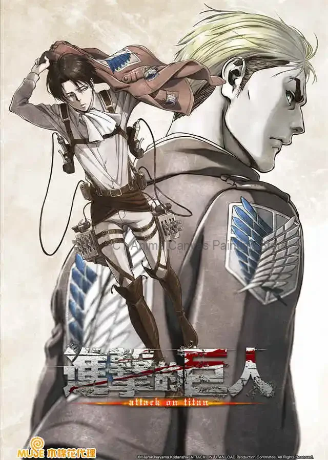 Anime Attack on Titan Final Season Aesthetic Canvas Art