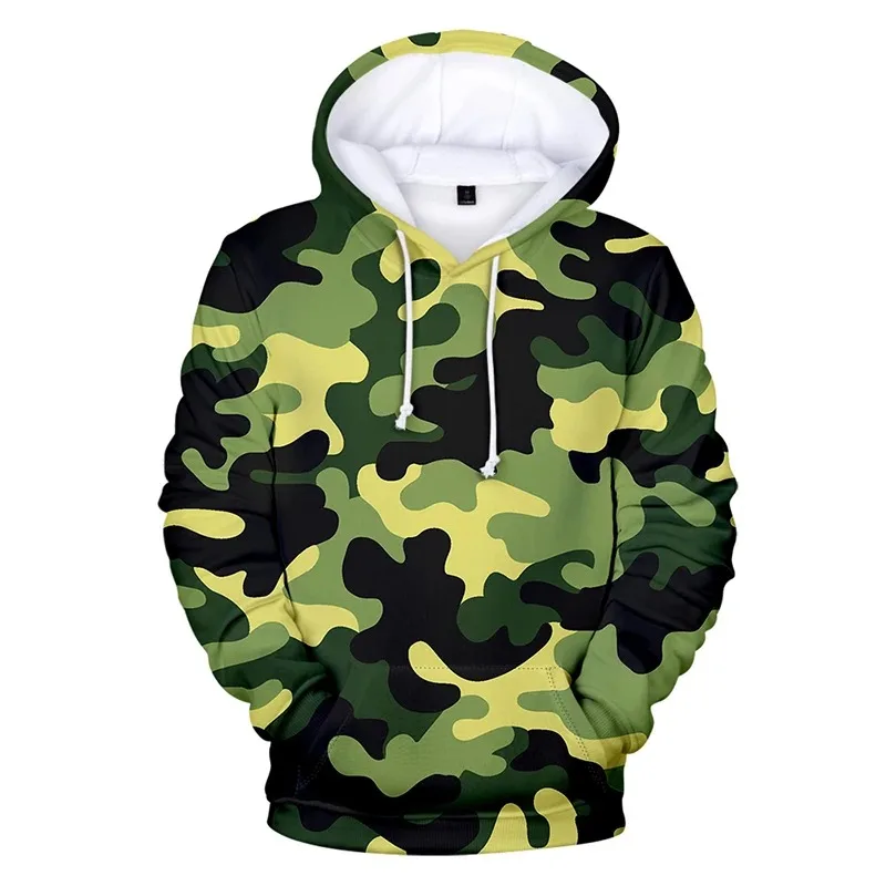 Fashion hip hop cool colorful camouflage 3d hoodies pullover men women hoodie with hood long sleeve tops harajuku hoodies with