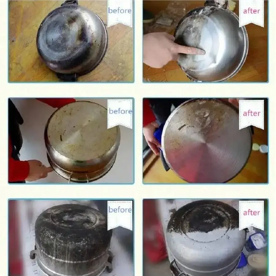 Kitchen Cleaner All Purpose Cleaner Stainless Steel Cleaning Paste Powerful Cookware Rust Removal Cleaning Paste