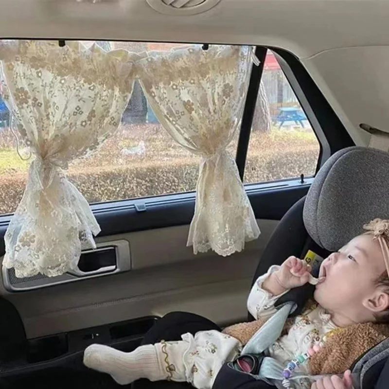 

Suction cup Curtain In The Car Window Sunshade Cover Cartoon Universal Side Window Sunshade UV Protection For Kid Baby Children
