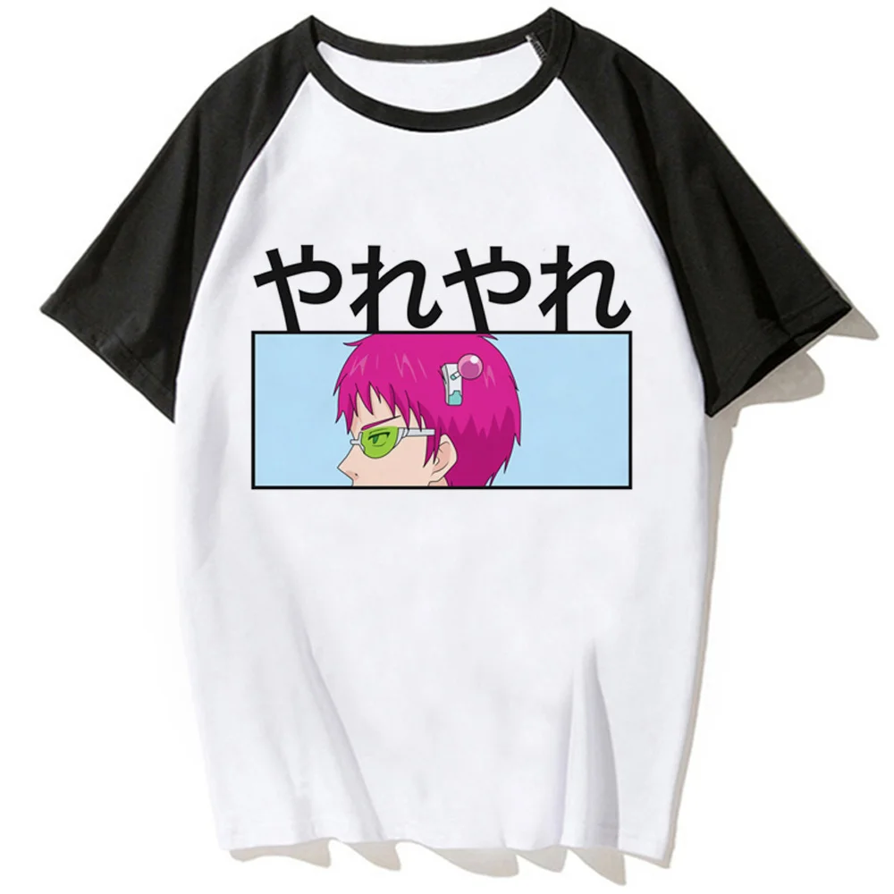 Saiki Kusuo tshirt women Y2K tshirt female funny anime streetwear clothes 2