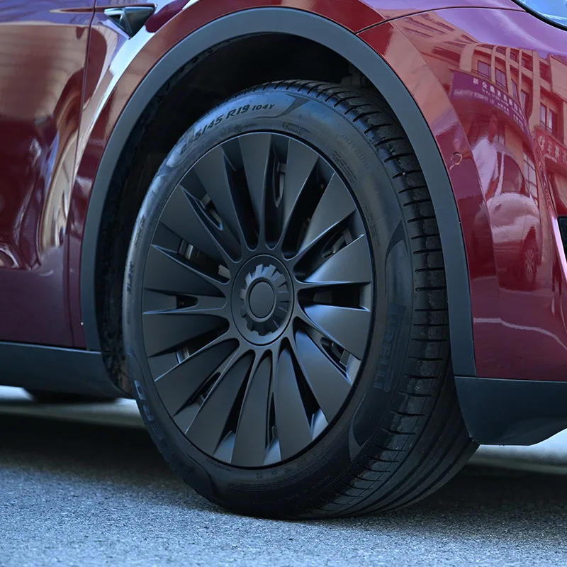4PCS 19Inch Wheel Hub Caps wheel hub covers wheel hub caps For Tesla Model Y Full Wheel Cover Performance Replacement Original Car Hubcap Accessories