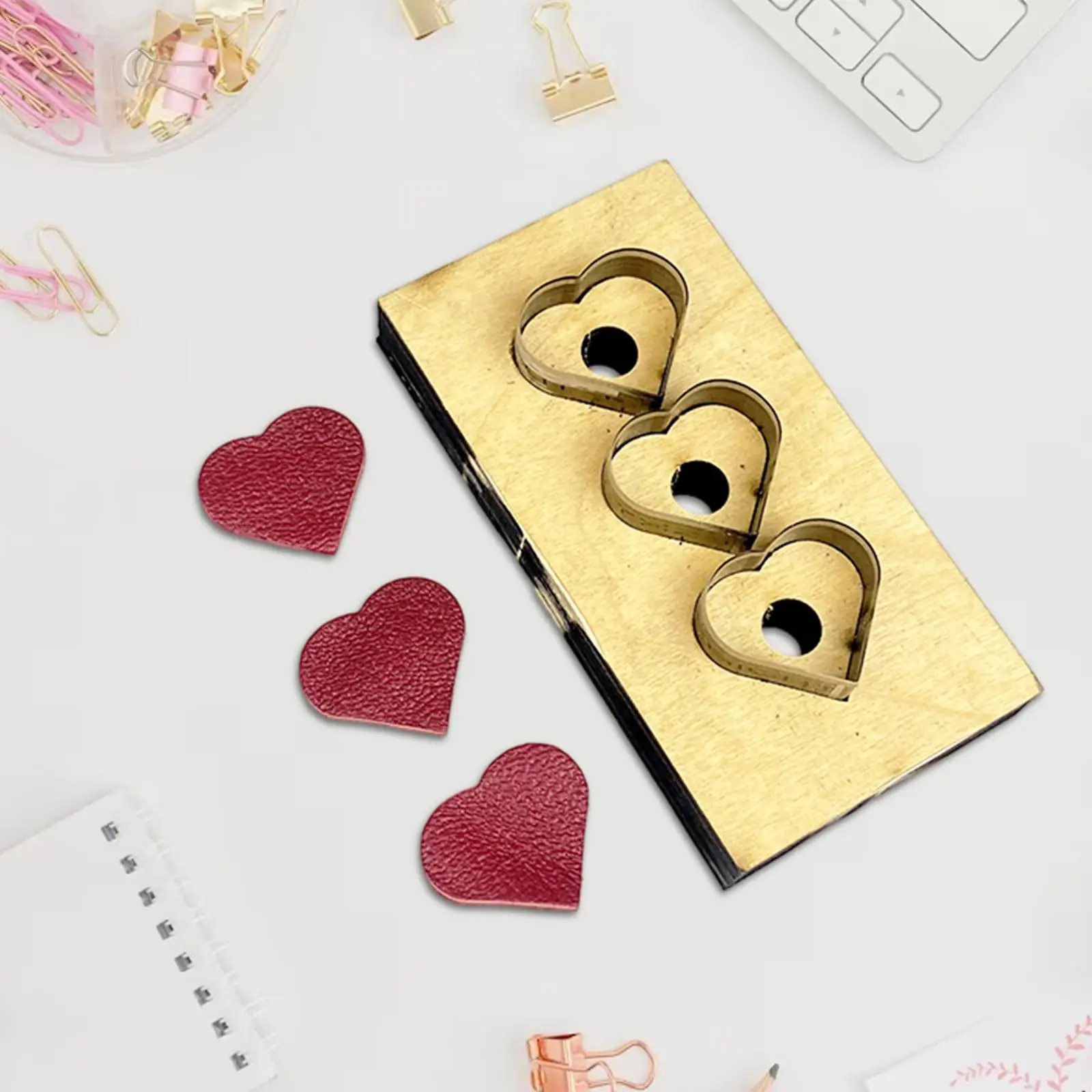 Die Cutting Mold 3 Heart Sharp Househld Universal Tools Cutting Tool Leather Mold Studio Scrapbook Durable Handcraft