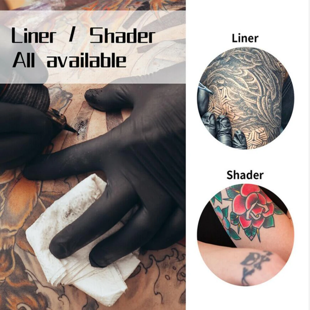 Tattoo Supplies 10 Wrap Coil Tattoo Machine Gun For Liner And Shader Body Art Machine Beginner Beauty Care Tool tattoo supplies