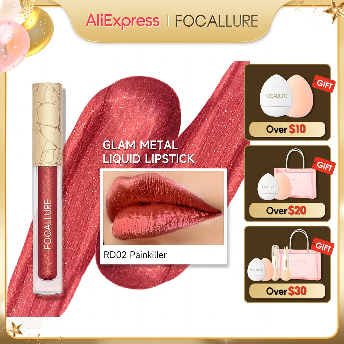 Lip Gloss 15 Color Diamond Glitter Long Lasting Metal Matte Shiny Liquid Lipstick Makeup Cosmetics,lip makeup,lip gloss