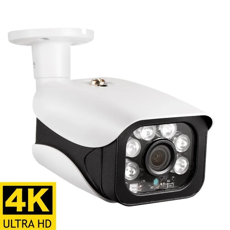 

2024 8MP 4K IP Camera Outdoor H.265 Onvif Bullet CCTV Array Night Vision IR 4MP POE Video Security Camera