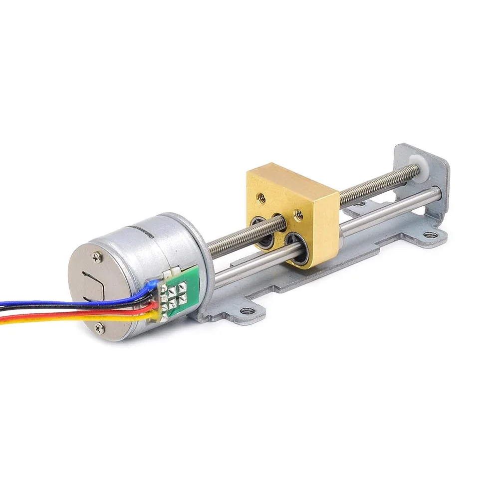 DC 5V/12V 15mm/20mm Stepper Stepping Motor 22mm/35mm/55mm/80mm Stroke Lead Linear Screw Nut Slider 2-phase 4-wire DIY 3D Printer